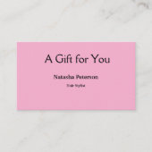 Blue White Classic Geschenkgutscheine Visitenkarte (Vorderseite)