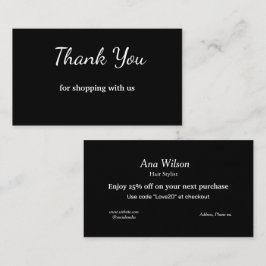 Blue White Classic Vielen Dank für Ihre Visitenkar Visitenkarte