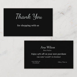 Blue White Classic Vielen Dank für Ihre Visitenkar Visitenkarte