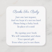 Blue White Coastal Wappen mit Bücherdusche Begleitkarte (Vorderseite)