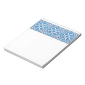 Blue White Delft Cornflower Art Notizblock (Rotiert)