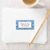 Blue White Delft Cornflower Custom Craft Labels Adressaufkleber (Insitu)