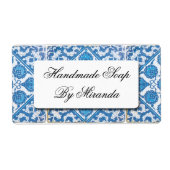 Blue White Delft Cornflower Custom Labels (Vorne)