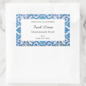 Blue White Delft Cornflower Editable Soap Stickers (Tasche)