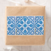 Blue White Delft Cornflower Labels (Insitu)