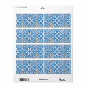 Blue White Delft Cornflower Labels (Vorne)