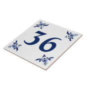 Blue White Delft Decorable Corners House Number Fliese (Seite)