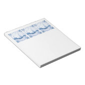 Blue White Delft Sailboat Notizblock (angewinkelt)