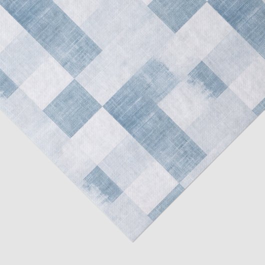 Blue White Denim Jean Birthday Seidenpapier (Ausschnitt)