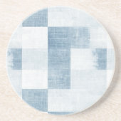 Blue White Denim Jean Stripes Getränkeuntersetzer (Vorne)