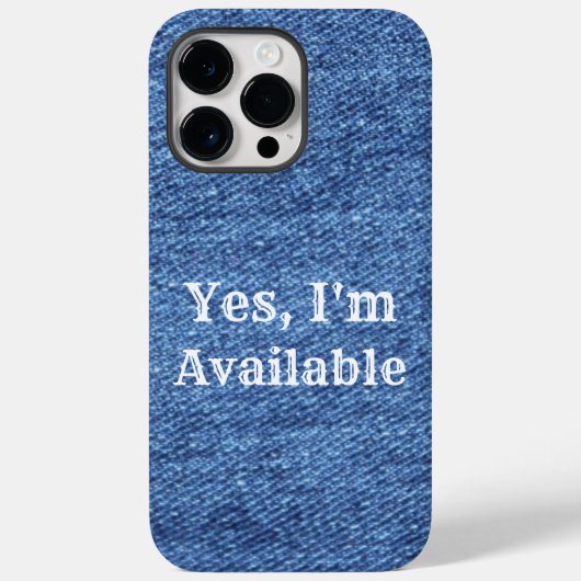 Blue White Denim Theme Wedding Case-Mate iPhone Hülle (Rückseite)