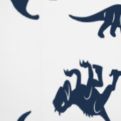 Blue White Dinosaur Baby Boy Kinderzimmer entferne Tapete (Naht)