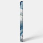 Blue White Disc Samsung Galaxy Hülle (Rückseite (Horizontal))