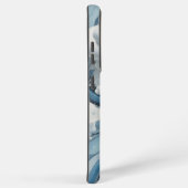 Blue White Disc Samsung Galaxy Hülle (Rechte Seite)