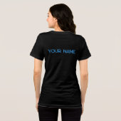 Blue White Eagle Name Graphic T - Shirt (Rückseite voll)