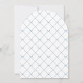 Blue White Elegant Foto 2025 Grad Ankündigung (Rückseite)