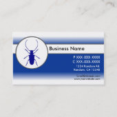 Blue White Faetle Bug Visicards Visitenkarte (Vorderseite)