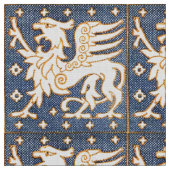 BLUE WHITE FANTASY GRIFFINS STOFF (Nahaufnahme)