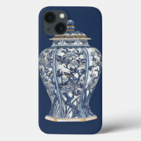 Blue & White Ferkelain Vase by Vision Studio