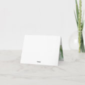 Blue White Floral 90. Geburtstag Foto Dankeskarte (Rückseite)