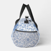 Blue White Floral Botanical Pattern Name Modern Duffle Bag (Rechts)