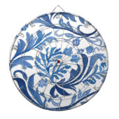 Blue & White Floral Design | Chinoiserie Pattern Dartscheibe (vorne)