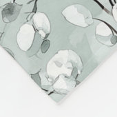 Blue White Floral Dragonflies Fleecedecke (Ecke)