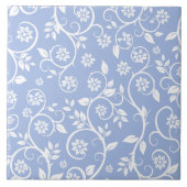 blue &white floral pattern  fliese (Vorderseite)