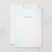 Blue White Floral Vase Danke Karte (Rückseite)