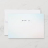 Blue White Floral Vase Danke Karte (Rückseite)