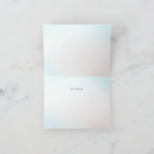 Blue White Floral Vase Danke Karte (Innenseite)