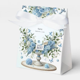 Blue White Floral Vour Geschenkschachtel