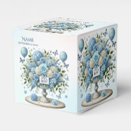 Blue White Floral Vour Geschenkschachtel