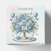 Blue White Floral Vour Geschenkschachtel (Oben)
