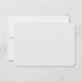 Blue White Floral Wedding Bouquet Response Card RSVP Karte (Rückseite)