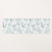 Blue White Flowers  Yogamatte (Rückseite (Horizontal))