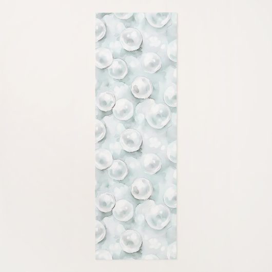 Blue White Flowers  Yogamatte (Rückseite)