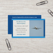 Blue White Flugzeug Agent Airplane Travel Agency