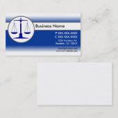 Blue White Fly Law Scales Business Cards Visitenkarte (Vorne/Hinten)