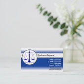 Blue White Fly Law Scales Business Cards Visitenkarte (Stehend Vorderseite)