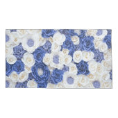 Blue White Fowers Kissenbezug (Rückseite)