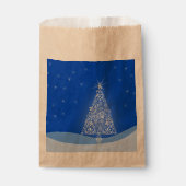 Blue White FroChristmas Party Tree, Fevor Bag Geschenktütchen (Vorderseite)