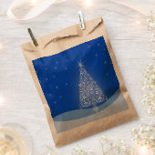 Blue White FroChristmas Party Tree, Fevor Bag Geschenktütchen (Ausgeschnitten)