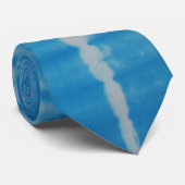 Blue White Gefärbte Krawatte Necktie (Gerollt)