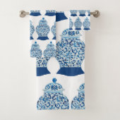 Blue White Ginger Jar Bath Handtuch Set (Insitu)