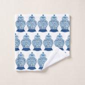 Blue White Ginger Jar Bath Handtuch Set (Waschlappen)