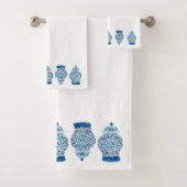Blue White Ginger Jar Bath Handtuch Set (Insitu)