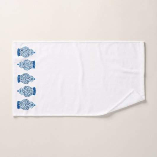 Blue White Ginger Jar Bath Handtuch Set (Handtuch)