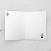 Blue White Ginger Jar Greeting Karte (Innenseite)