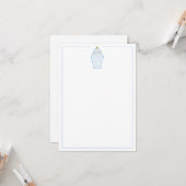 Blue & White Ginger Jar Karte (Vorderseite/Rückseite Beispiel)